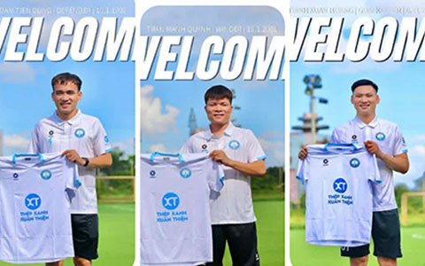 Nam Định ra mắt 3 tân binh đầu tiên trước mùa giải mới 