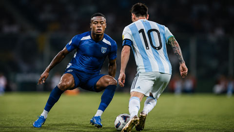 Cabral tự tin sẽ khóa chặt được Messi - Ảnh: AI