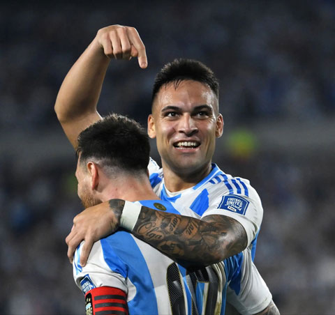 Sự ăn ý với Messi là lợi thế cho Lautaro - Ảnh: @psg__chief