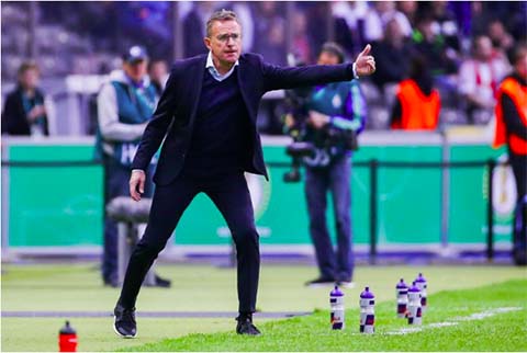 Ralf Rangnick khi làm HLV tạm quyền của MU