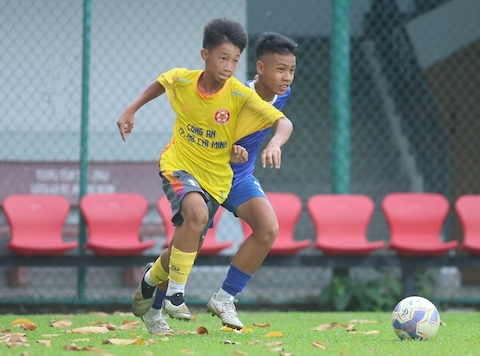 U13 CATP.HCM đã có trận thắng đậm HAGL 4-0. Ảnh: CTV 