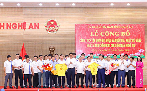 SLNA công bố nhà tài trợ mới trước thềm mùa giải 2026/27 - Ảnh: SLNA 