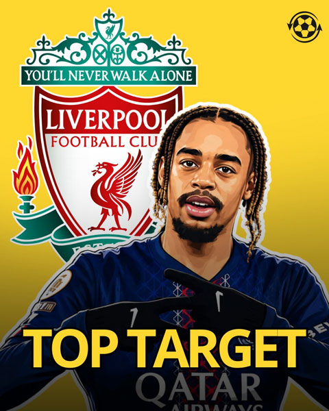 Liverpool coi Barcola là mục tiêu chuyển nhượng hàng đầu ở hè 2026 - Ảnh: @DeadlineDayLive