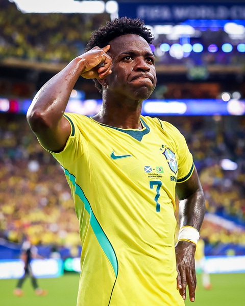 Vinicius đang chơi rất hay ở World Cup 2026 nhưng Ancelotti không muốn Brazil phụ thuộc vào bất kỳ cá nhân nào