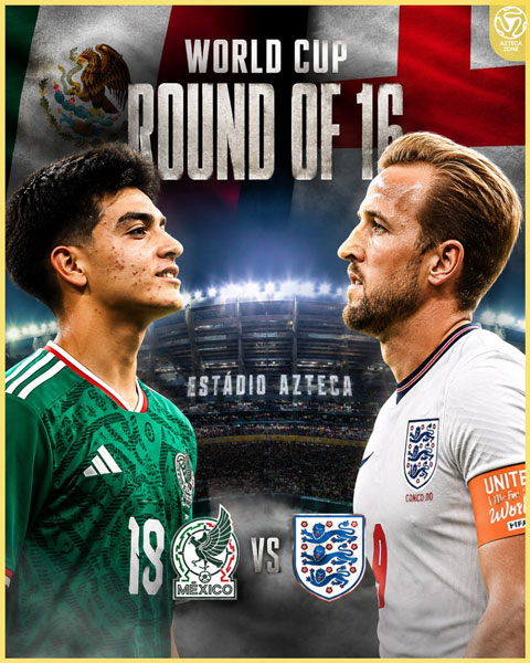 ĐT Anh của Harry Kane sẽ đối mặt áp lực cực lớn khi đối đầu đội chủ nhà Mexico trên sân Azteca - Ảnh: aztecazone