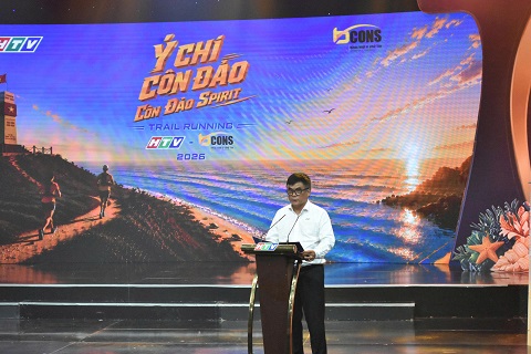TGĐ HTV Cao Anh Minh phát biểu tại buổi lễ 