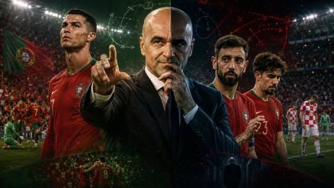 Bộ mặt nào mới là bộ mặt thật của HLV Roberto Martinez? (ảnh do AI tạo)