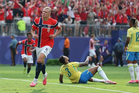 Haaland đang có một kỳ World Cup bùng nổ với 7 bàn thắng
