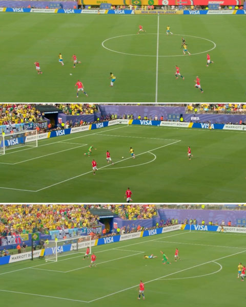 Endrick có pha bỏ lỡ cơ hội đáng tiếc ở hiệp hai trận đấu giữa Brazil và Na Uy - Ảnh: The Athletic