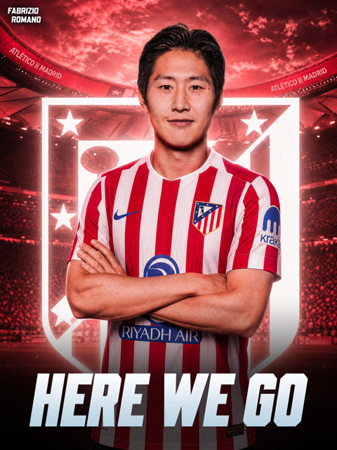 Lee Kang-in đạt thỏa thuận gia nhập Atletico - Ảnh: Fabrizio Romano