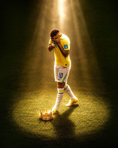 Neymar chi tay World Cup và chia tay ĐT Brazil trong nước mắt - Ảnh: @CazeTVOficial