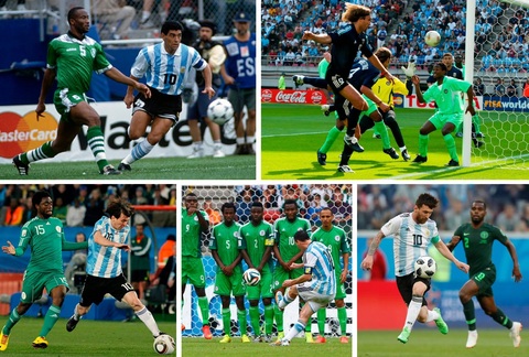 Nigeria là đội tuyển chạm trán Argentina nhiều nhất với 9 lần. Ảnh: Facebook