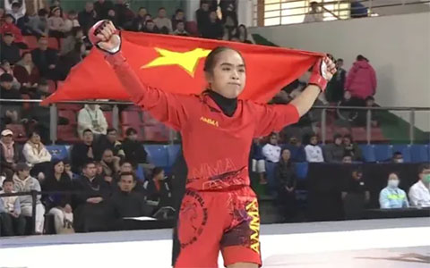 Lò Thị Phung là gương mặt nổi bật của đội tuyển nữ MMA