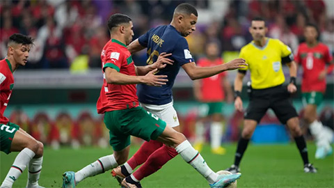Morocco từng thua Pháp 0-2 tại bán kết World Cup 2022