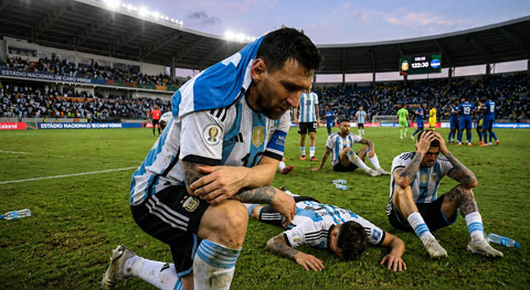 Argentina vừa trải qua 120 phút mệt mỏi với Cape Verde - Ảnh: AI