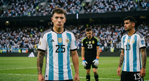 Hàng phòng ngự của Argentina chưa mang đến sự chắc chắn đủ lớn - Ảnh: AI