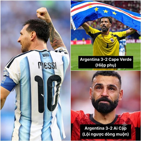 Argentina 2 lần liên tiếp lách qua khe cửa hẹp - Ảnh: Remigius John