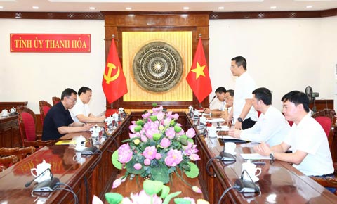 Toàn cảnh buổi làm việc tại Thanh Hoá