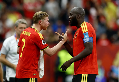 De Bruyne và Lukaku đều là những cựu binh của thế hệ vàng tuyển Bỉ