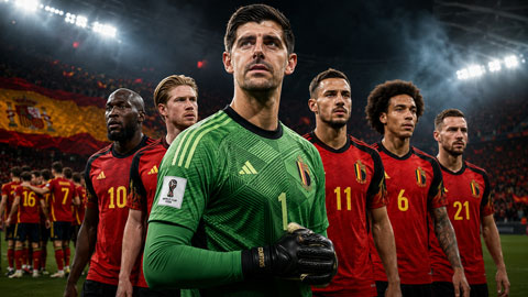 Courtois sẵn sàng cùng ĐT Bỉ đánh bại Tây Ban Nha tại tứ kết World Cup 2026
