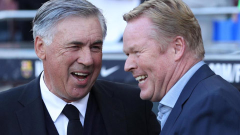 Ancelotti và Koeman đều từng có thời gian dẫn dắt Everton