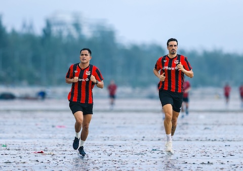 Hiện dội bóng đất Hoa Lư đã d0u3 quân cho mùa giải mới. Ảnh: NBFC