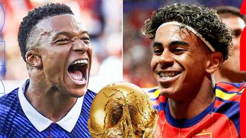 Trận chung kết sớm Pháp vs Tây Ban Nha tại World Cup 2026