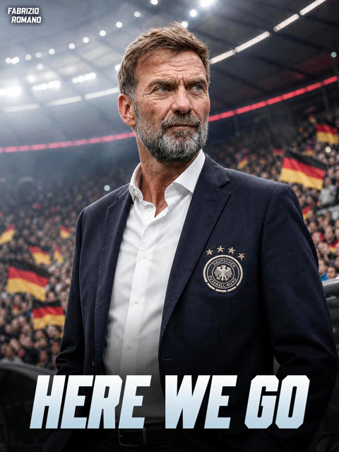 Klopp đạt thỏa thuận dẫn dắt ĐT Đức đến 2030 - Ảnh: Fabrizio Romano