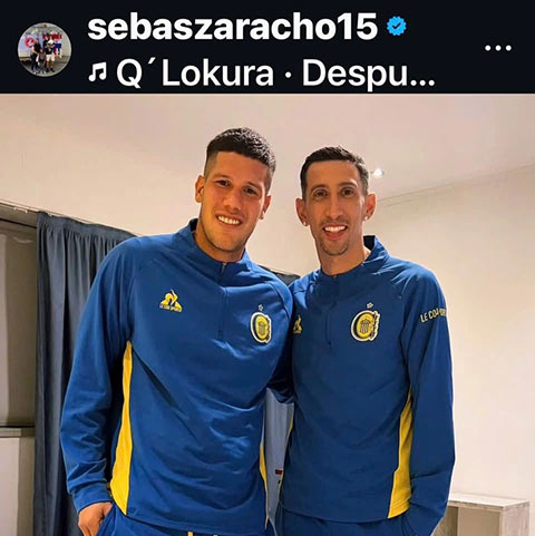 Zaracho trở thành đồng đội của Di Maria tại Rosario Central