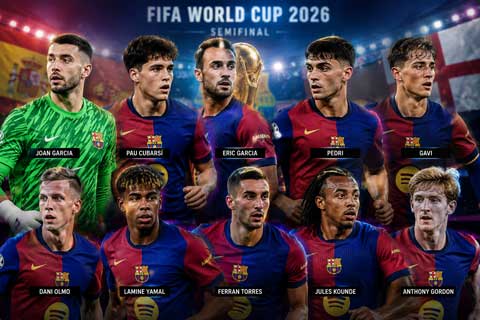 10 cầu thủ Barca góp mặt ở bán kết World Cup 2026