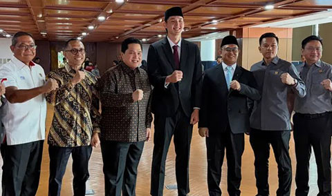 Tiền đạo Mitchell Lee Baker nhập tịch thành công hôm 13/7 và chính thức gia nhập ĐT Indonesia. Ảnh: Bola Times