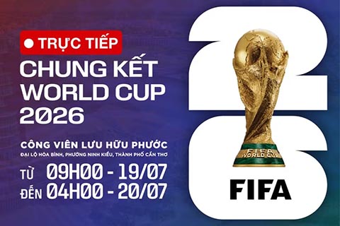 Trung tâm Truyền hình Việt Nam khu vực Nam Bộ chiếu chung kết World Cup trên màn hình 200m2