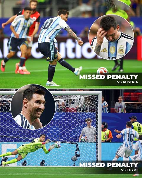 Messi đã đá hỏng 2 quả phạt đền tại World Cup 2026 - Ảnh: FIFA World Cup Stats