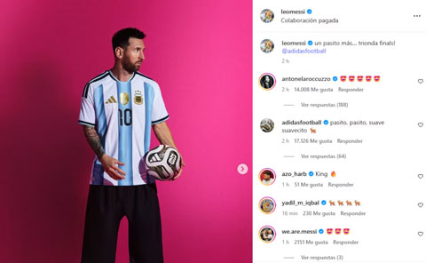 Thông điệp của Messi thu hút sự chú ý