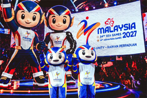 Tuah - linh vật chính thức của SEA Games 2027 và ASEAN Para Games 2027. Ảnh: Bernama