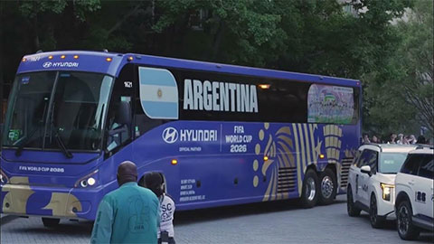 Xe buýt phục vụ ĐT Argentina ở World Cup 2026