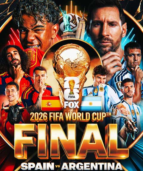 Tây Ban Nha và Argentina sẽ đối đầu với nhau ở trận chung kết World Cup 2026 - Ảnh: Fox Sports