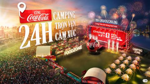 Coca-Cola mang đến các không gian trải nghiệm sôi động, để mỗi người được tự do tận hưởng Chung kết World Cup 2026 theo cách riêng.
