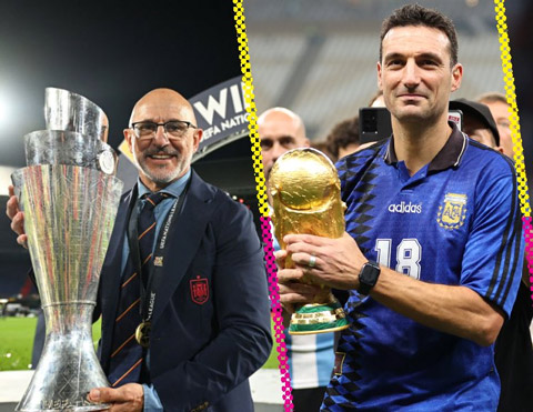 Scaloni (phải) đã mang về thành công vang dội cho bóng đá Argentina