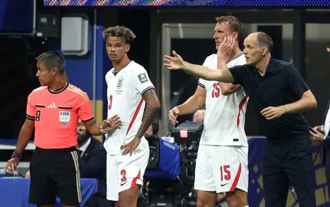 Việc Tuchel tung quá nhiều hậu vệ vào sân sau khi dẫn bàn khiến ĐT Anh mất hẳn sức tấn công - Ảnh: getty images