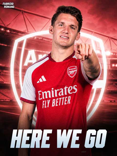 Arsenal đạt thỏa thuận chiêu mộ Tzolis - Ảnh: Fabrizio Romano