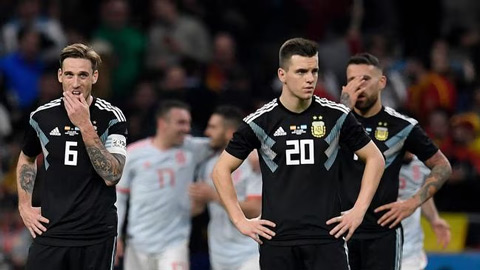 Argentina từng bị Tây Ban Nha vùi dập năm 2018