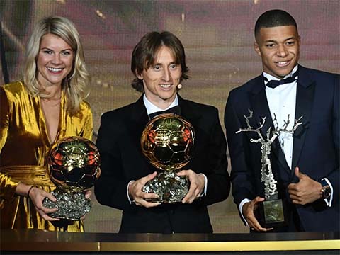 Modric vượt qua Mbappe, Griezmann, Varane năm 2018 dù Croatia thua Pháp ở chung kết World Cup
