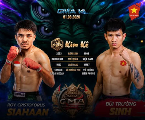 Bùi Trường Sinh chạm trán võ sĩ bất bại Indonesia tại GMA 14