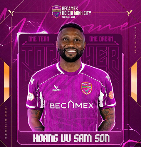 Samson gia nhập Becamex TP.HCM trước thềm mùa giải 2026/27