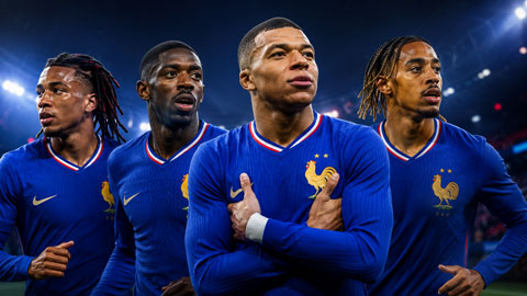 Pháp cực mạnh với William Saliba, Michael Olise, Desire Doue, Bradley Barcola, Rayan Cherki, Kylian Mbappe và Ousmane Dembele