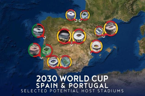 Nhiều SVĐ sẵn sàng tổ chức World Cup 2030