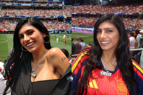Mia Khalifa là fan cuồng của ĐT Tây Ban Nha