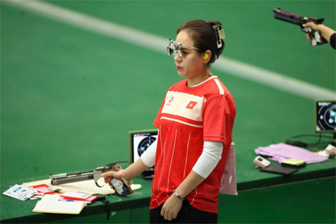 Xạ thủ Trịnh Thu Vinh tham dự ISSF World Cup 2026