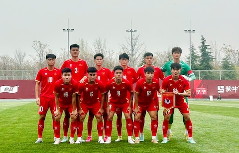 ĐT U23 Việt Nam vừa tham dự giải giao hữu ở Trung Quốc mới đây. Ảnh: VFF 